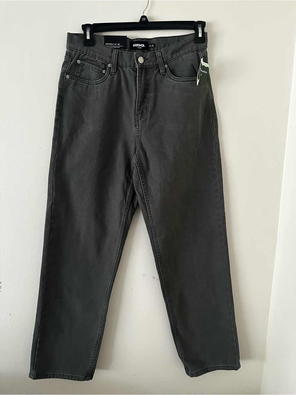 RSQ Gray Straight-Leg Men’s Jeans